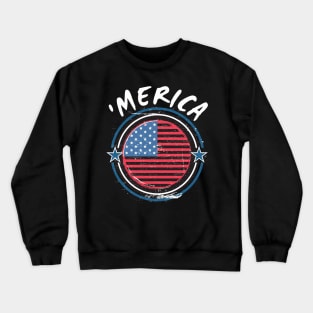 American Flag Crewneck Sweatshirt